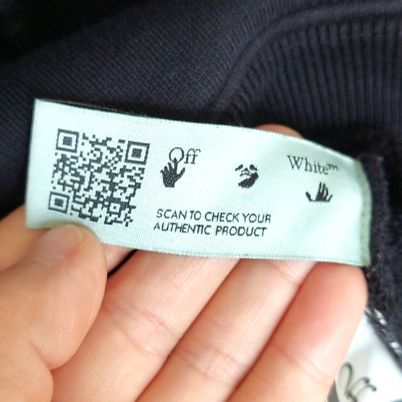 Off white black caravaggio hooded sweatshirt - Picture 7 of 15